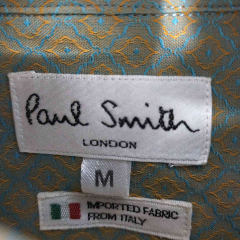 ポールスミスロンドン Paul Smith LONDON 90S 玉虫カラ― ドレスシャツ 総柄 玉蟲 タマムシ メンズ JPN:M