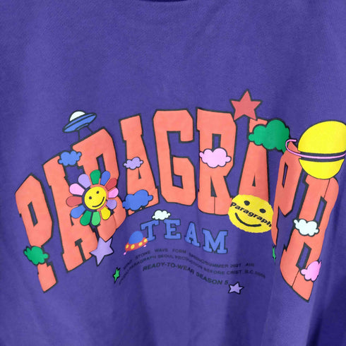 パラグラフ PARAGRAPH スマイル クルーネックスウェット メンズ ONE SIZE