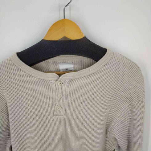 ユニフォームエクスペリメント uniform experiment WAFFLE HENLEY NECK CUT&SEWN ヘンリーネックサーマルカットソー メンズ JPN:2