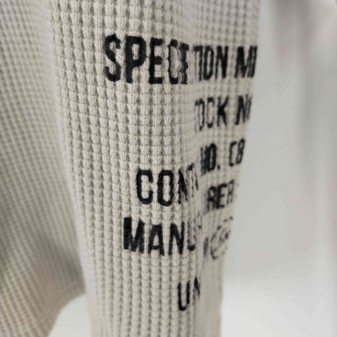 ユニフォームエクスペリメント uniform experiment WAFFLE HENLEY NECK CUT&SEWN ヘンリーネックサーマルカットソー メンズ JPN:2