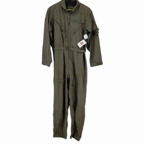 ユーエスアーミー US ARMY 70S SCOVILLジップ フライトスーツ ジャンプスーツ つなぎ メンズ ONE SIZE