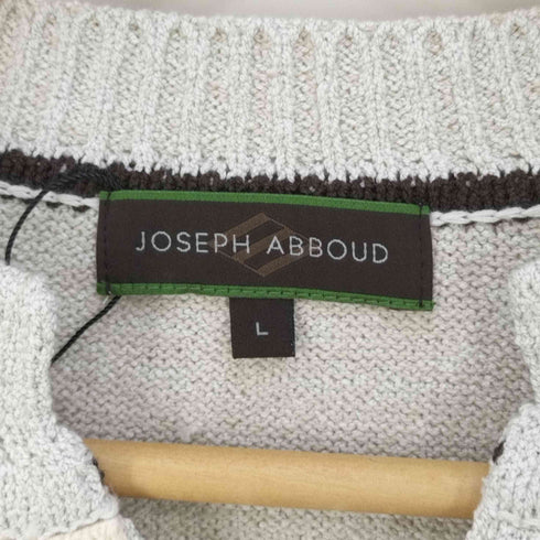 ジョセフアボード JOSEPH ABBOUD コットンナイロン ヘンリーネックニット メンズ JPN:L