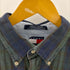 トミーヒルフィガー TOMMY HILFIGER 90s フラッグタグ シンガポール製 エンブレム刺繍 ブラックウォッチ ボタンダウンシャツ メンズ import:L