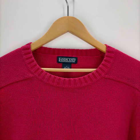 ランズエンド LANDS END 90s-00s 香港製 ラグランコットンニット メンズ JPN:L