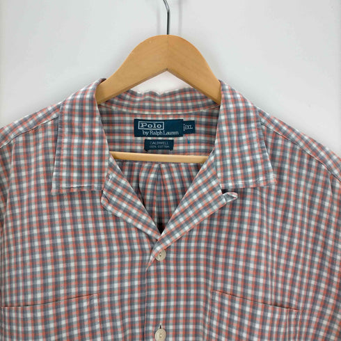 ポロバイラルフローレン Polo by RALPH LAUREN CALDWELL チェック柄 オープンカラーシャツ メンズ JPN:XL