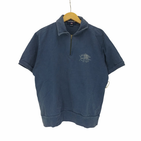 ポロスポーツラルフローレン POLO SPORT RALPH LAUREN フィッシュ プリント ハーフジップ S/S スウェット メンズ import:L