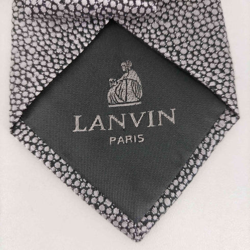 ランバン パリ LANVIN PARIS 総柄 シルクネクタイ メンズ