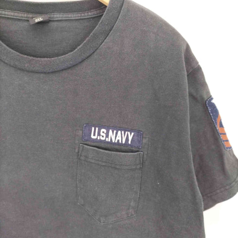 アヴィレックス AVIREX US NAVY 刺繍 ヘビーウェイト S/S Tシャツ ビッグサイズ メンズ 2XL