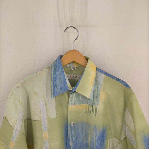 フルギ HAUPT ドイツ製 レーヨンポリ 水彩 S/S シャツ メンズ import:M