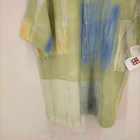 フルギ HAUPT ドイツ製 レーヨンポリ 水彩 S/S シャツ メンズ import:M