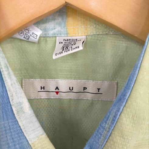 フルギ HAUPT ドイツ製 レーヨンポリ 水彩 S/S シャツ メンズ import:M