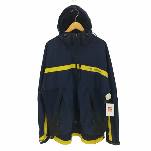 ポロスポーツラルフローレン POLO SPORT RALPH LAUREN 90S 裏地メッシュ ナイロン ジャケット マウンテン パーカー ドローコード メンズ import:XL