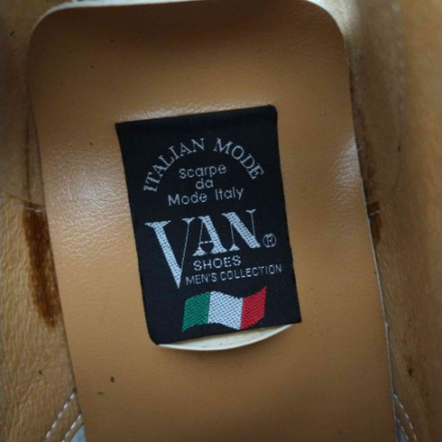 ヴァン VAN イタリア製 本革 モンクストラップ モックトゥ メンズ 26 1/2