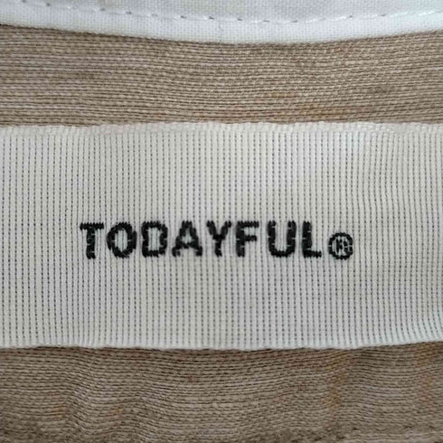 トゥデイフル TODAYFUL ストライプグランパシャツ メンズ FREE