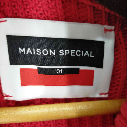 メゾンスペシャル MAISON SPECIAL プライムオーバークレイジークラッシュ畦ドライバーズニット メンズ JPN:1