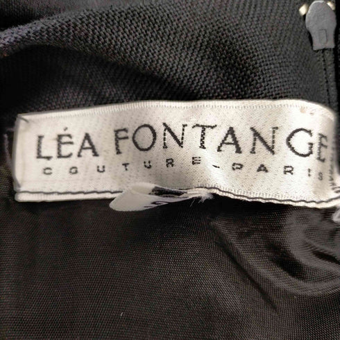 LEA FONTANGE OLD フランス製 シルクレース切替ワンピース レディース FR:42