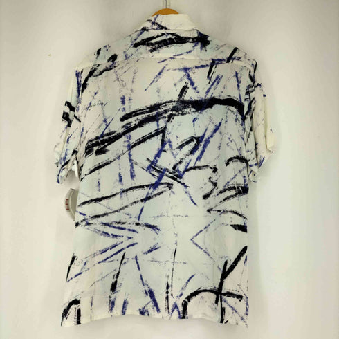 YOHKAEN ペイントデザイン シェルボタン キュプラS/Sシャツ メンズ import:M
