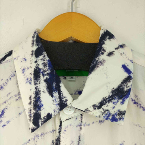 YOHKAEN ペイントデザイン シェルボタン キュプラS/Sシャツ メンズ import:M