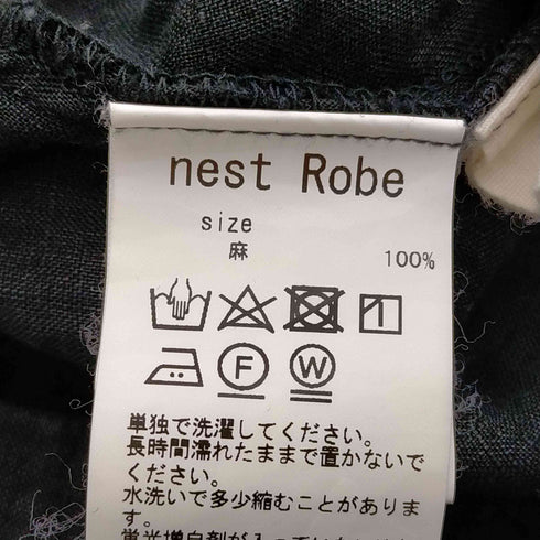 ネストローブ nest Robe リネンバルーンシャツブラウス レディース