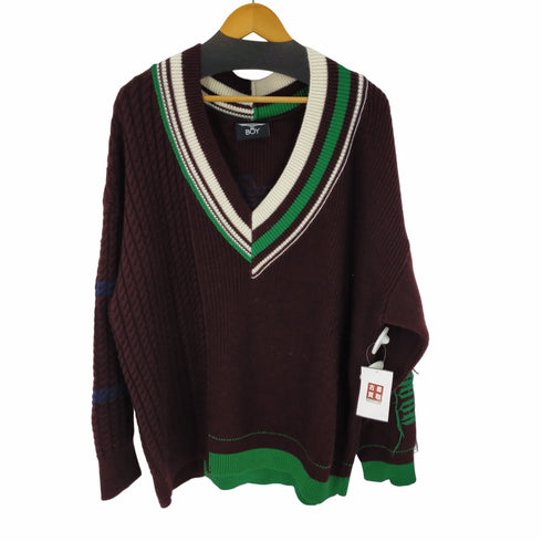 ボーイロンドン BOY LONDON ASYMMETRY TILDEN KNIT アシンメトリーチルデンニット メンズ JPN:L