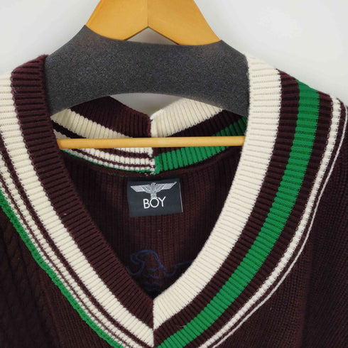 ボーイロンドン BOY LONDON ASYMMETRY TILDEN KNIT アシンメトリーチルデンニット メンズ JPN:L