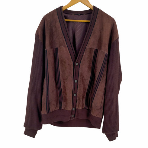 キャンダ CANDA スウェード切替 ウールカーディガン メンズ import:XL