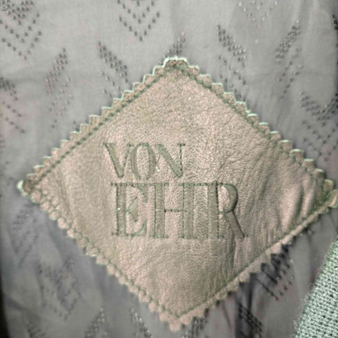 VON EHR ヌバック切替 ウールカーディガン メンズ 54