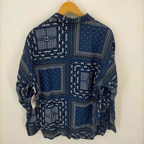 エヌハリウッド N.HOOLYWOOD 22AW GEOMETRIC PATTERN OPEN COLLAR LONG SLEEVE SHIRT メンズ 40