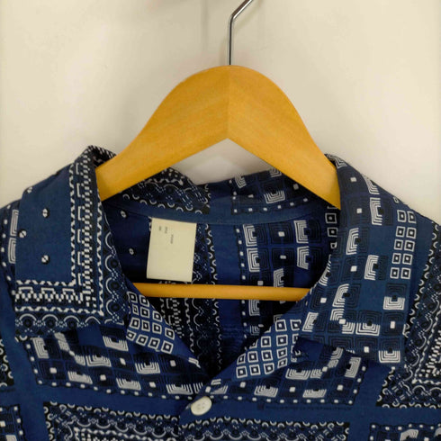 エヌハリウッド N.HOOLYWOOD 22AW GEOMETRIC PATTERN OPEN COLLAR LONG SLEEVE SHIRT メンズ 40