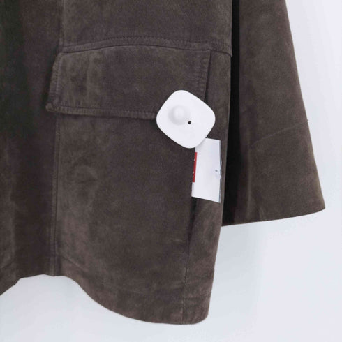 エディーバウアー Eddie Bauer SEATTLE SUEDE ライナー付 ピッグレザースウェード ジップアップジャケット ハーフコート メンズ import:XL
