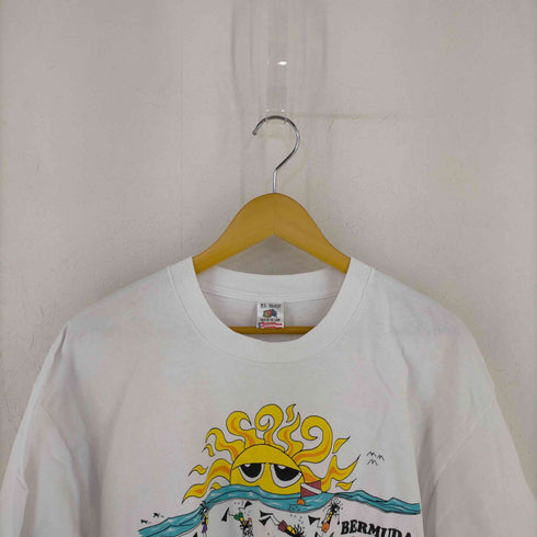 フルーツオブザルーム FRUIT OF THE LOOM USA製 JACKSON DID THIS 93年 海洋プリントTシャツ メンズ import:XL