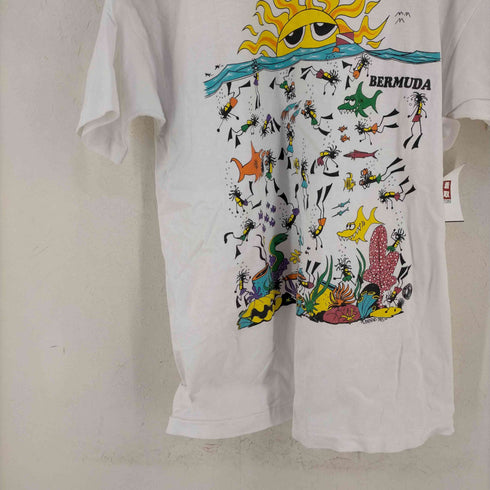 フルーツオブザルーム FRUIT OF THE LOOM USA製 JACKSON DID THIS 93年 海洋プリントTシャツ メンズ import:XL