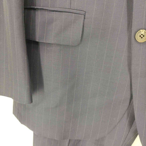 ローレンラルフローレン LAUREN RALPH LAUREN カナダ製 ストライプ 2B テーラードジャケット スラックス セットアップ レディース