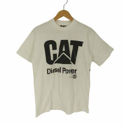 キャタピラー CAT 90S USA製 コピーライト 1993 プリント S/S Tシャツ メンズ import:M