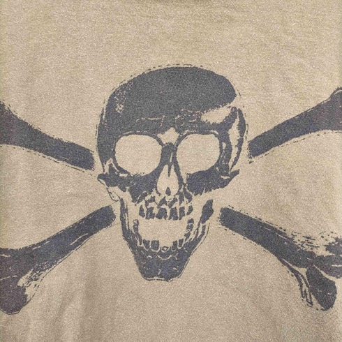 Y2K スカル プリントTシャツ ドクロ 髑髏 レディース JPN:M