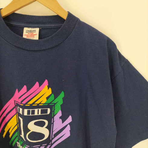 オニータ ONEITA USA製 プリント S/S Tシャツ メンズ import:L