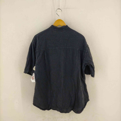 cotton seed バンドカラー プルオーバーシャツ メンズ
