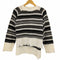 アズールバイマウジー AZUL by moussy DISTRESSED BORDER KNIT TOPS レディース JPN:S