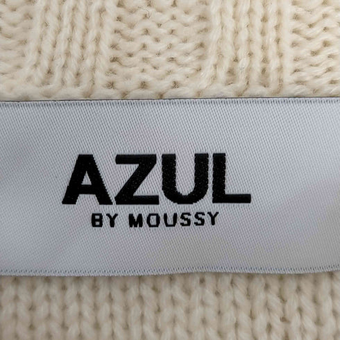 アズールバイマウジー AZUL by moussy DISTRESSED BORDER KNIT TOPS レディース JPN:S