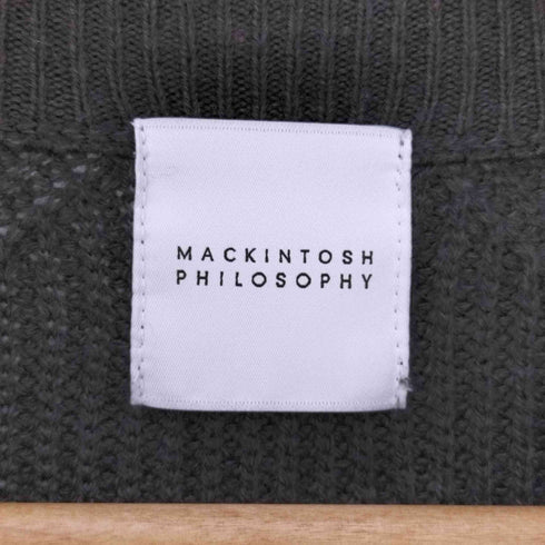 マッキントッシュフィロソフィー MACKINTOSH PHILOSOPHY アクリルウール クルーネックニット セーター メンズ UK:40