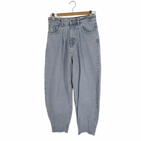ザラ ZARA slouchy jeans テーパードデニムパンツ レディース 36