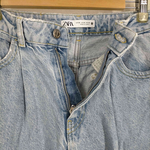 ザラ ZARA slouchy jeans テーパードデニムパンツ レディース 36
