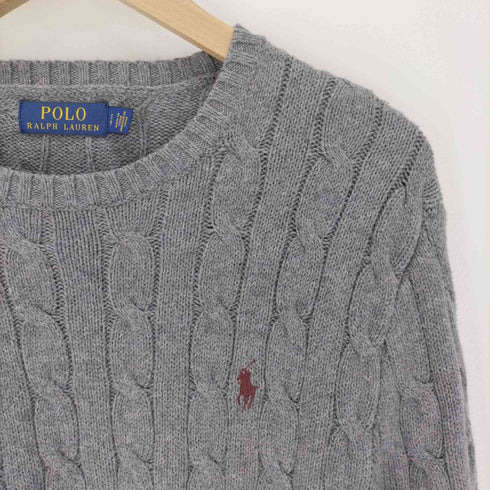 ポロラルフローレン POLO RALPH LAUREN ポニー刺繍 ケーブル ニット メンズ import:S