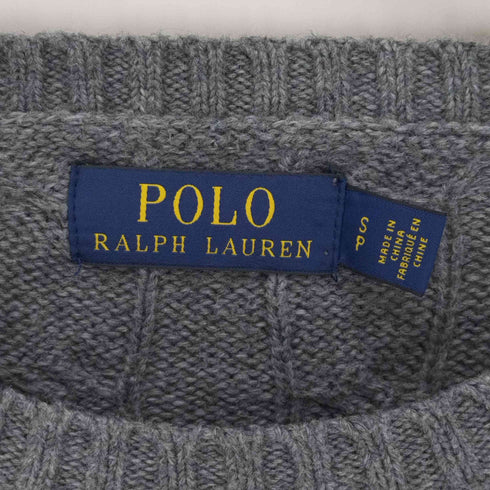 ポロラルフローレン POLO RALPH LAUREN ポニー刺繍 ケーブル ニット メンズ import:S