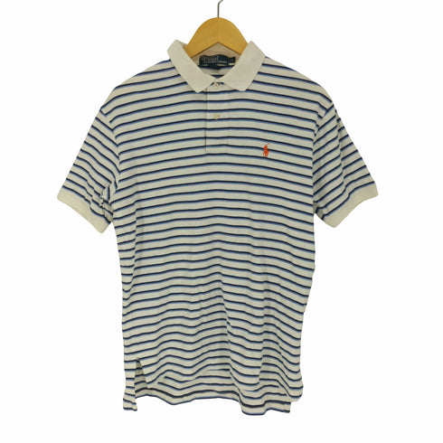 ポロバイラルフローレン Polo by RALPH LAUREN ポニー 刺繍 ボーダー S/S ポロシャツ メンズ import:S