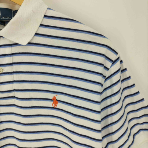 ポロバイラルフローレン Polo by RALPH LAUREN ポニー 刺繍 ボーダー S/S ポロシャツ メンズ import:S