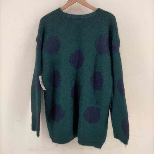 ポールハリスデザイン PAUL HARRIS DESIGN モヘア混 ドット クルーネックニット メンズ import:L