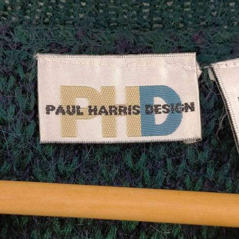 ポールハリスデザイン PAUL HARRIS DESIGN モヘア混 ドット クルーネックニット メンズ import:L