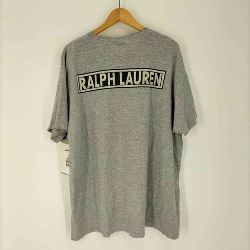 ポロジーンズカンパニーラルフローレン POLO JEANS COMPANY RALPH LAUREN USA製 ボックス プリント S/S Tシャツ メンズ import:L