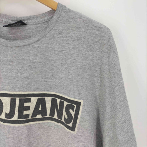 ポロジーンズカンパニーラルフローレン POLO JEANS COMPANY RALPH LAUREN USA製 ボックス プリント S/S Tシャツ メンズ import:L